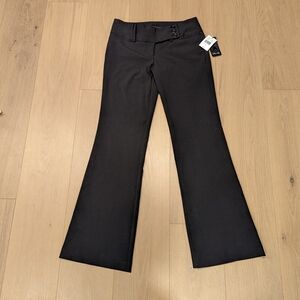 Y2K Deadstock Star City Elegant Black Trousers